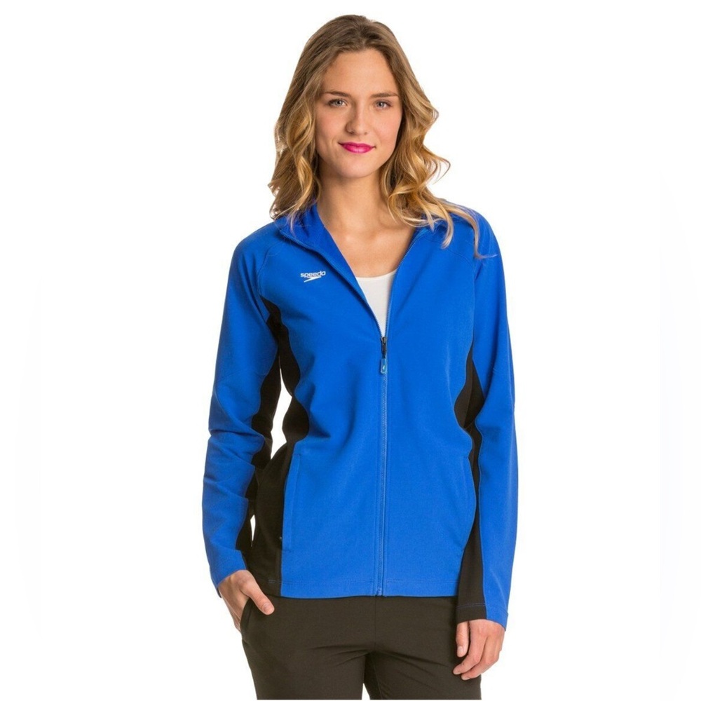 Speedo XL swim  Blue and Black Jacket GUC..